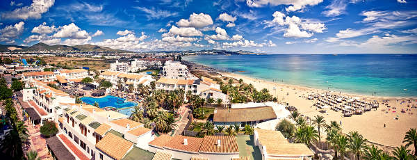 Blick über Ibiza