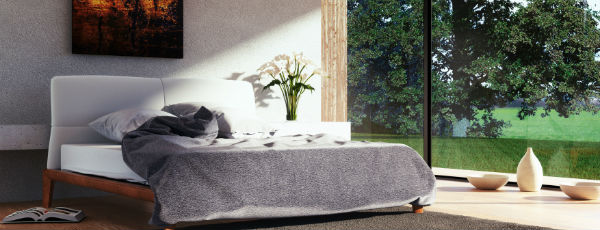 Schlafzimmer mit Bett