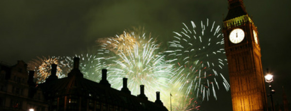 Feuerwerk in Englands Hauptstadt