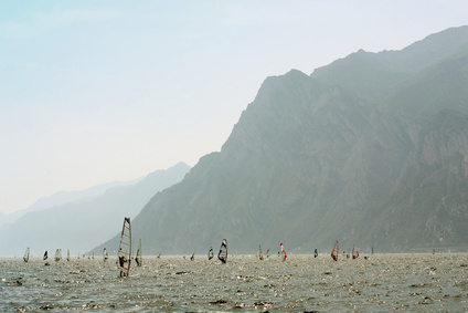 Surfer auf dem Gardasee
