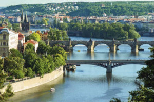Panoramabild von Prag