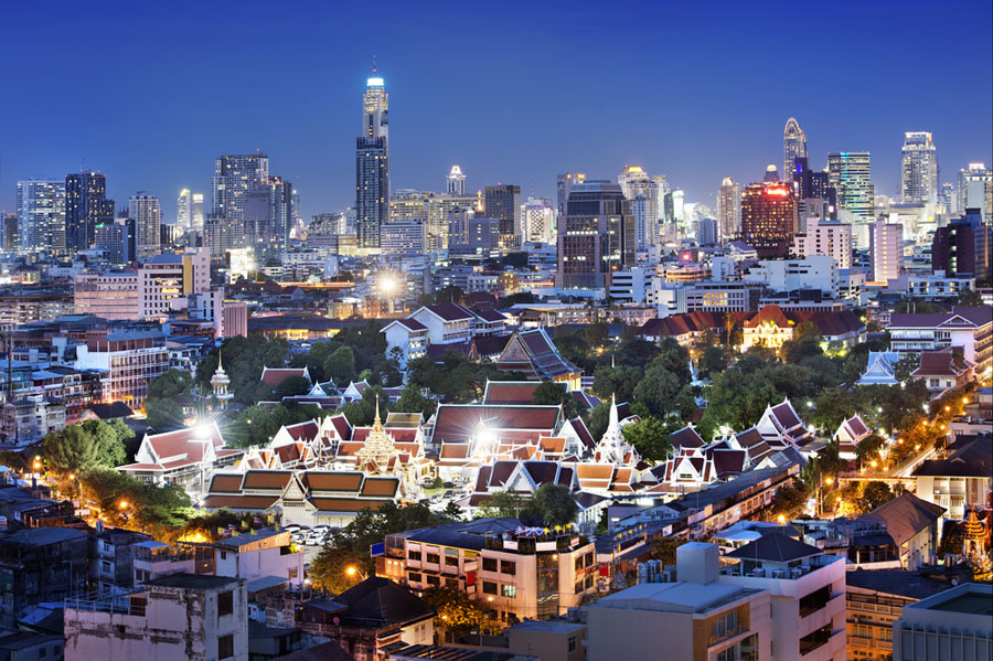 Bangkok bei Nacht 2014