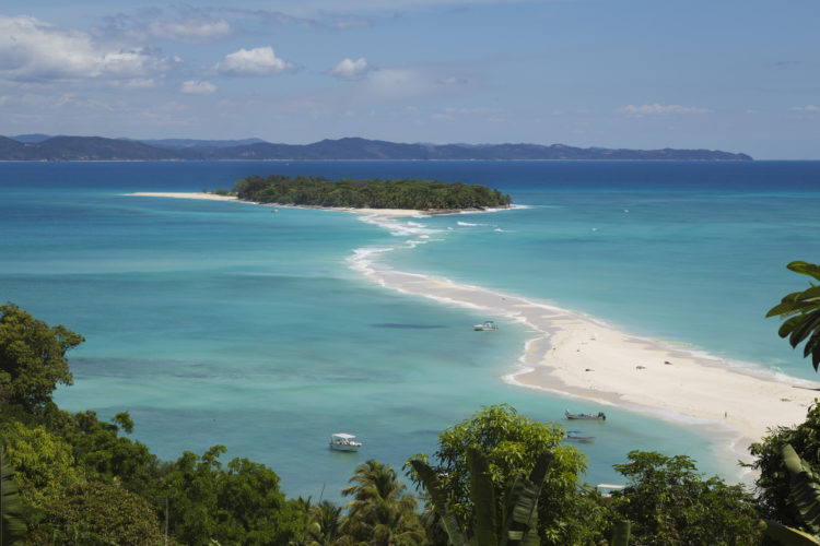 Blick auf den Strand von Nosy Iranja - Madagaskar