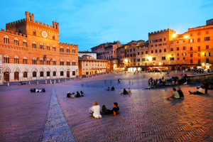 Blick auf Siena